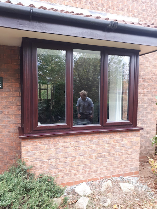 New UPVC window with double glazing installed in Cheshire.