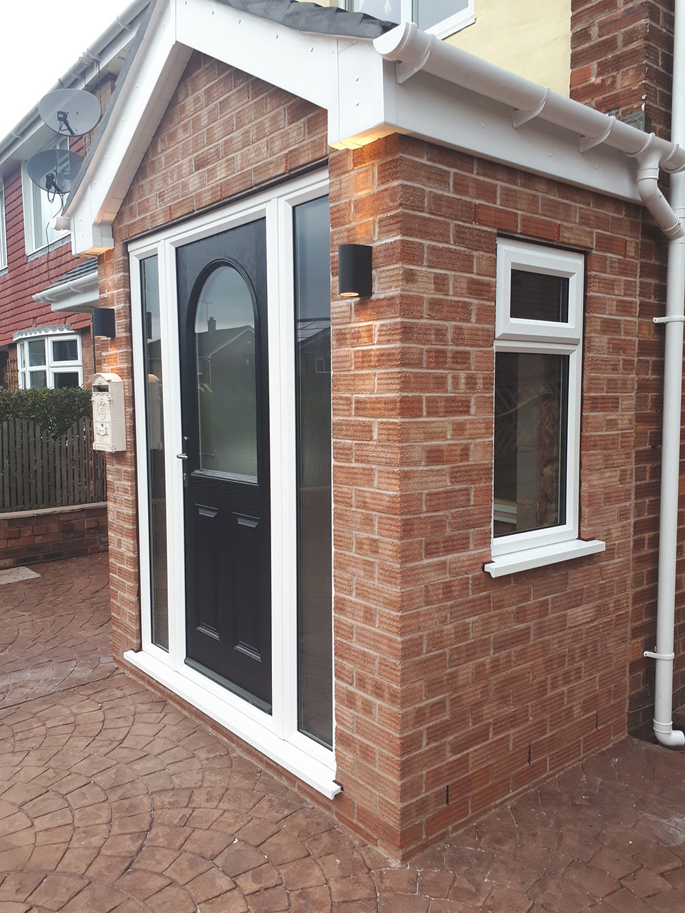 Composite Door, Side Panels and Side Windows Installed in Stoke